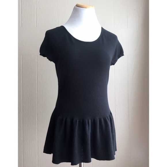 Peruvian Connection Pima Cotton Peplum Top - Picture 1 of 8